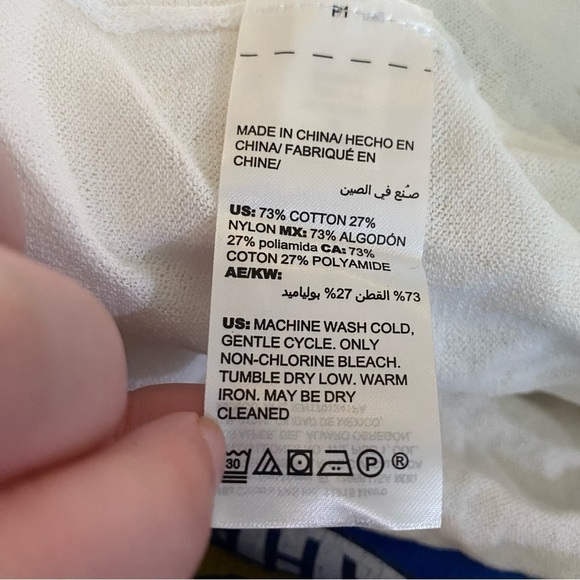 Chico’s Ruched-Sleeve Cardigan White 1 - Picture 6 of 9